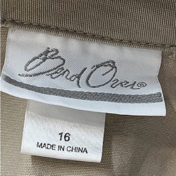 ❄️LAYERS! BendOver denim vest - Tan- size 16 - Picture 6 of 7